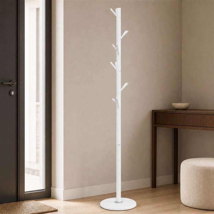 Porte manteau arbre blanc