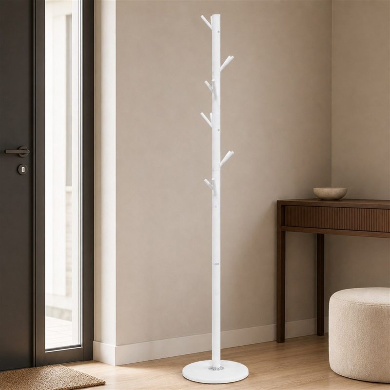Porte manteau arbre blanc
