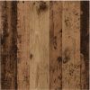 Texture bois recyclé brun aux veinures marquées, finition vieillie