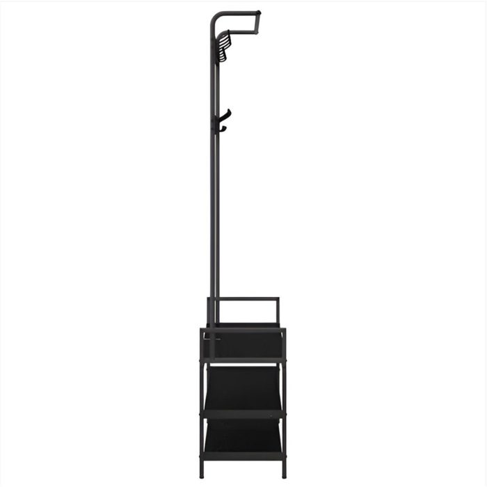 Porte manteau colonne noir gain de place