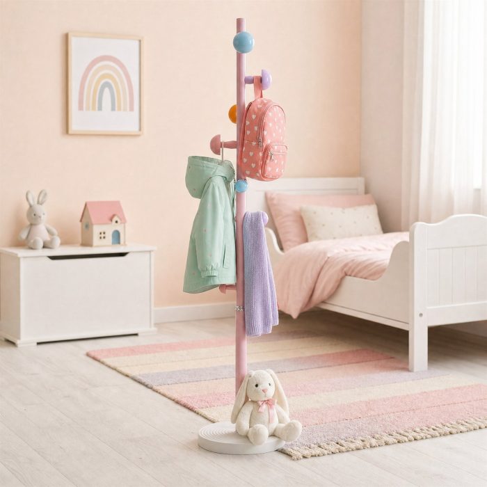 Porte manteau chambre bébé rose