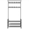 Vestiaire gris sonoma avec assise
