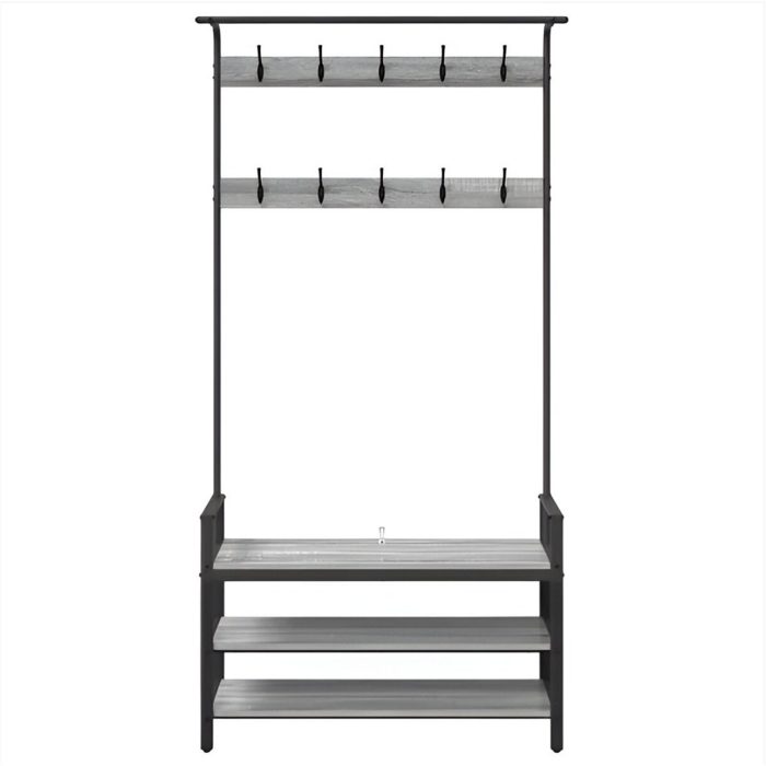 Vestiaire gris sonoma avec assise