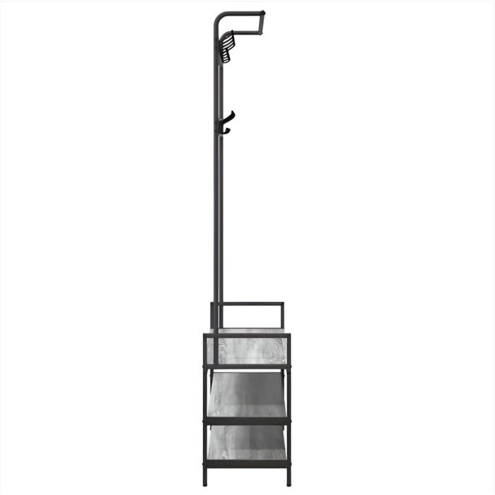 Porte manteau gris avec meuble intégré