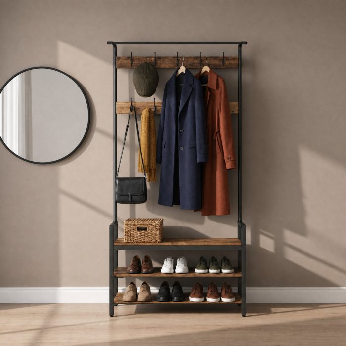 Vestiaire industriel bois et acier