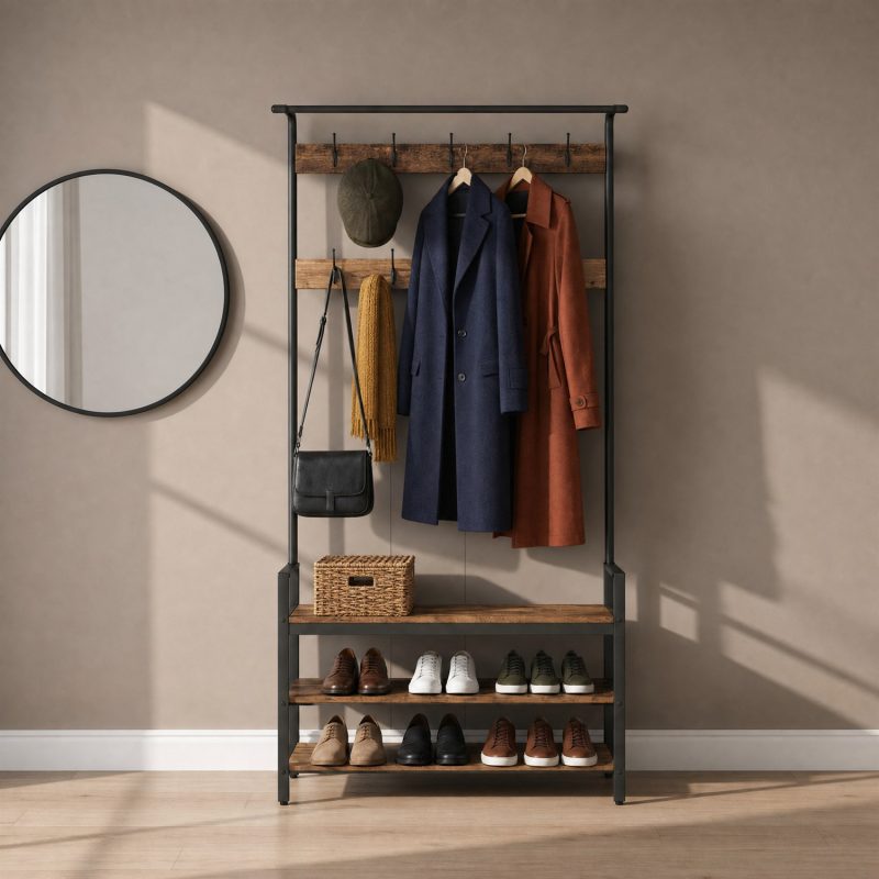 Vestiaire industriel bois et acier