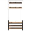 Vestiaire industriel avec banc