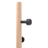 Patère bois et noir minimaliste