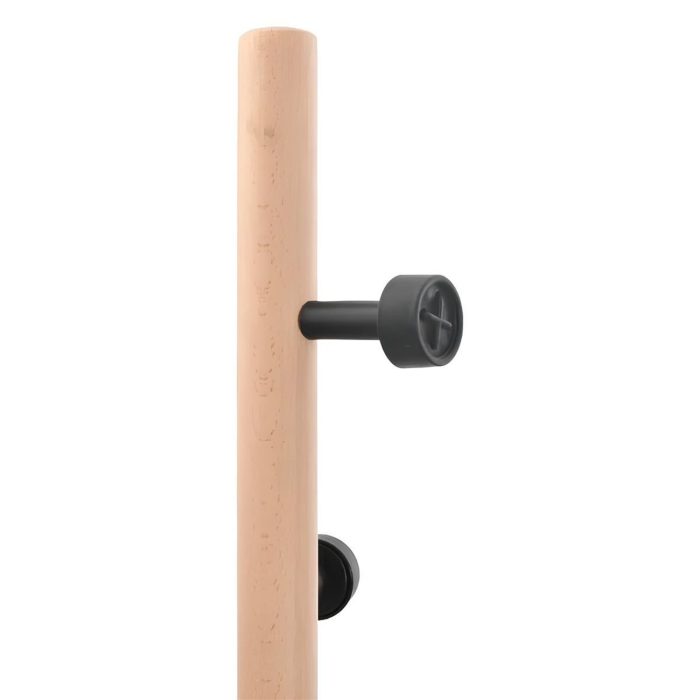 Patère bois et noir minimaliste