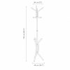 Schéma coté : hauteur 176 cm, têtes 38 cm, trépied 40 cm
