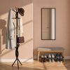Porte manteau perroquet design noir