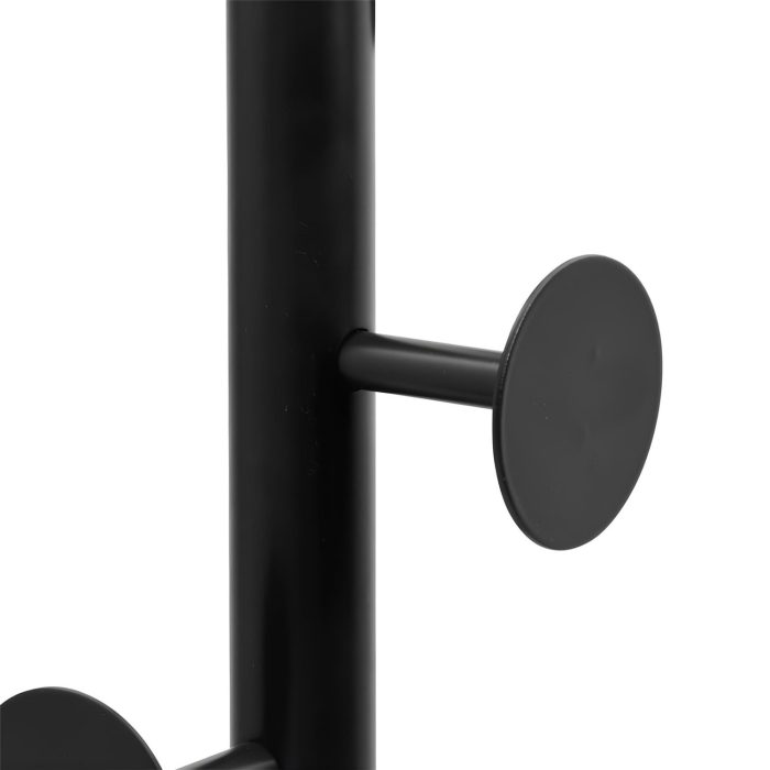 Patère ronde métal noir design