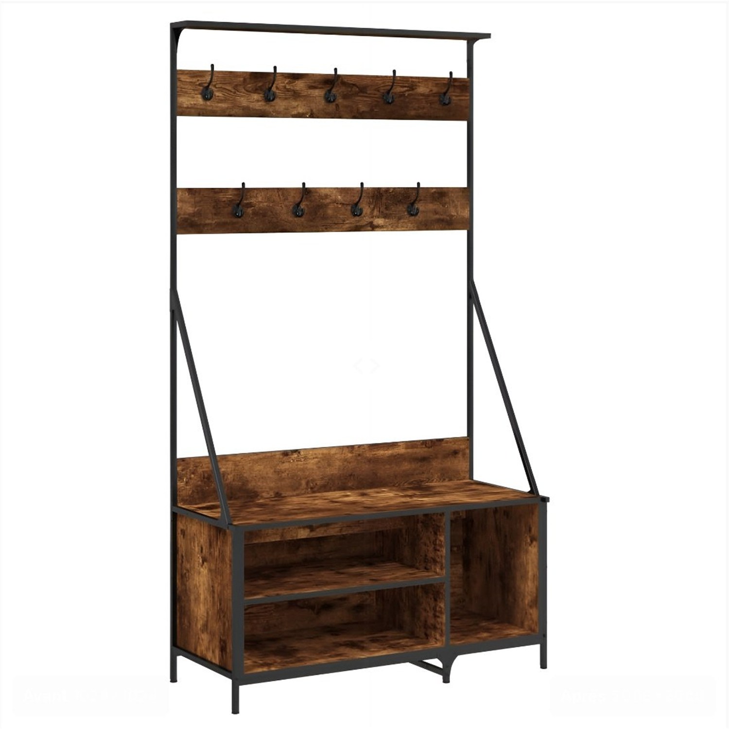Meuble porte manteau rustique