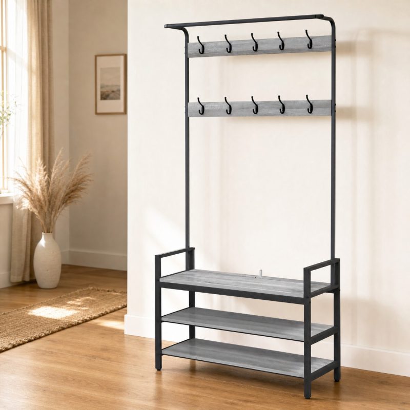 porte manteau gris